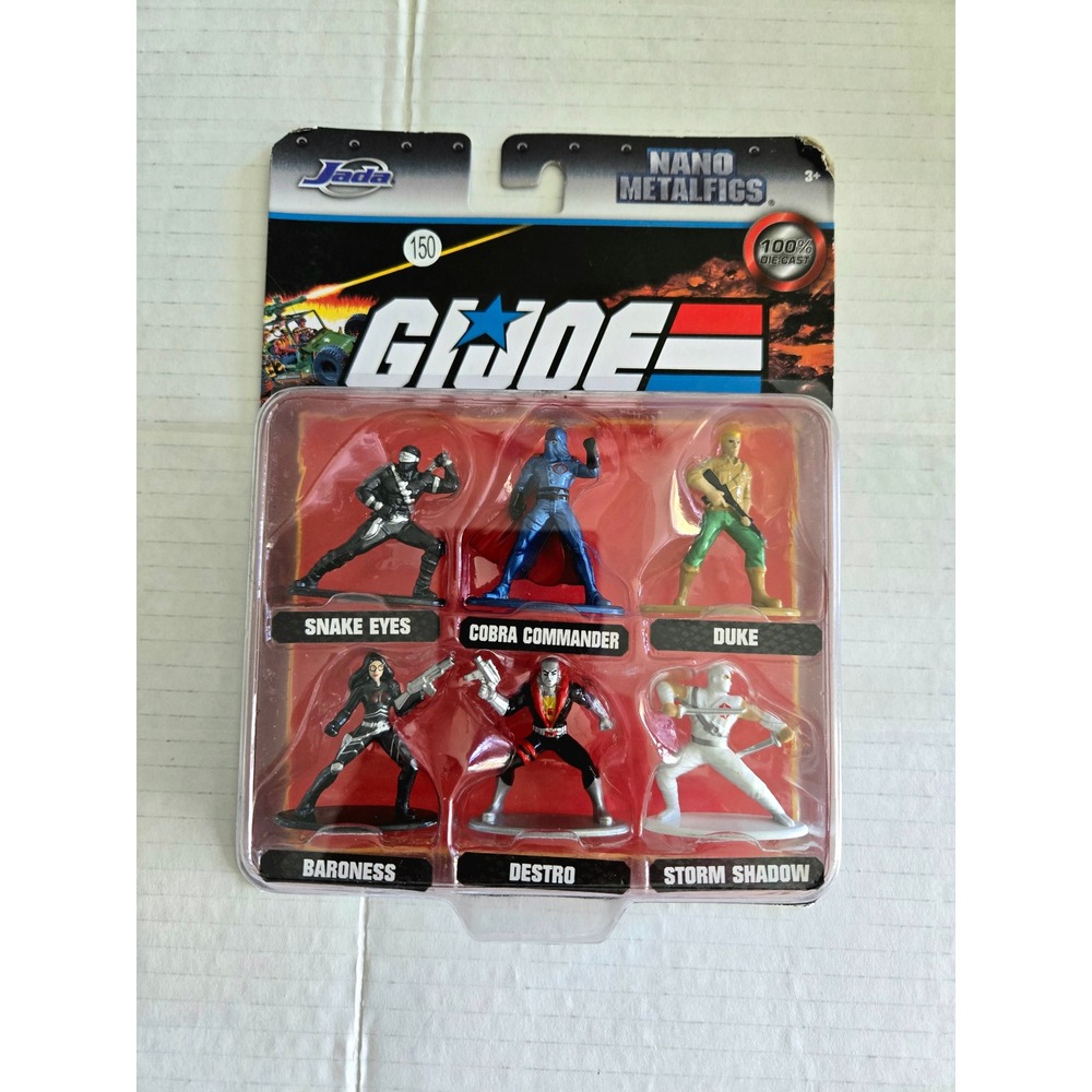 Jada Toys GI Joe Nano Metalfigs 6-Pack Die-Cast Figures Snake Eyes Duke‎